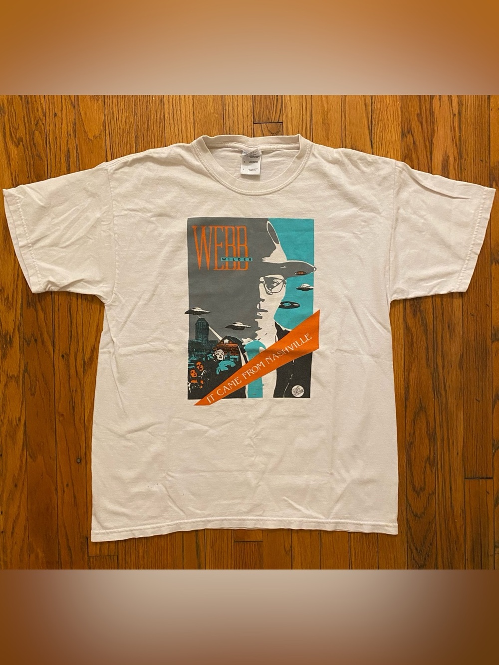 Vintage Webb Wilder It Came From Nashville Graphic T-Shirt Size L Music Tee